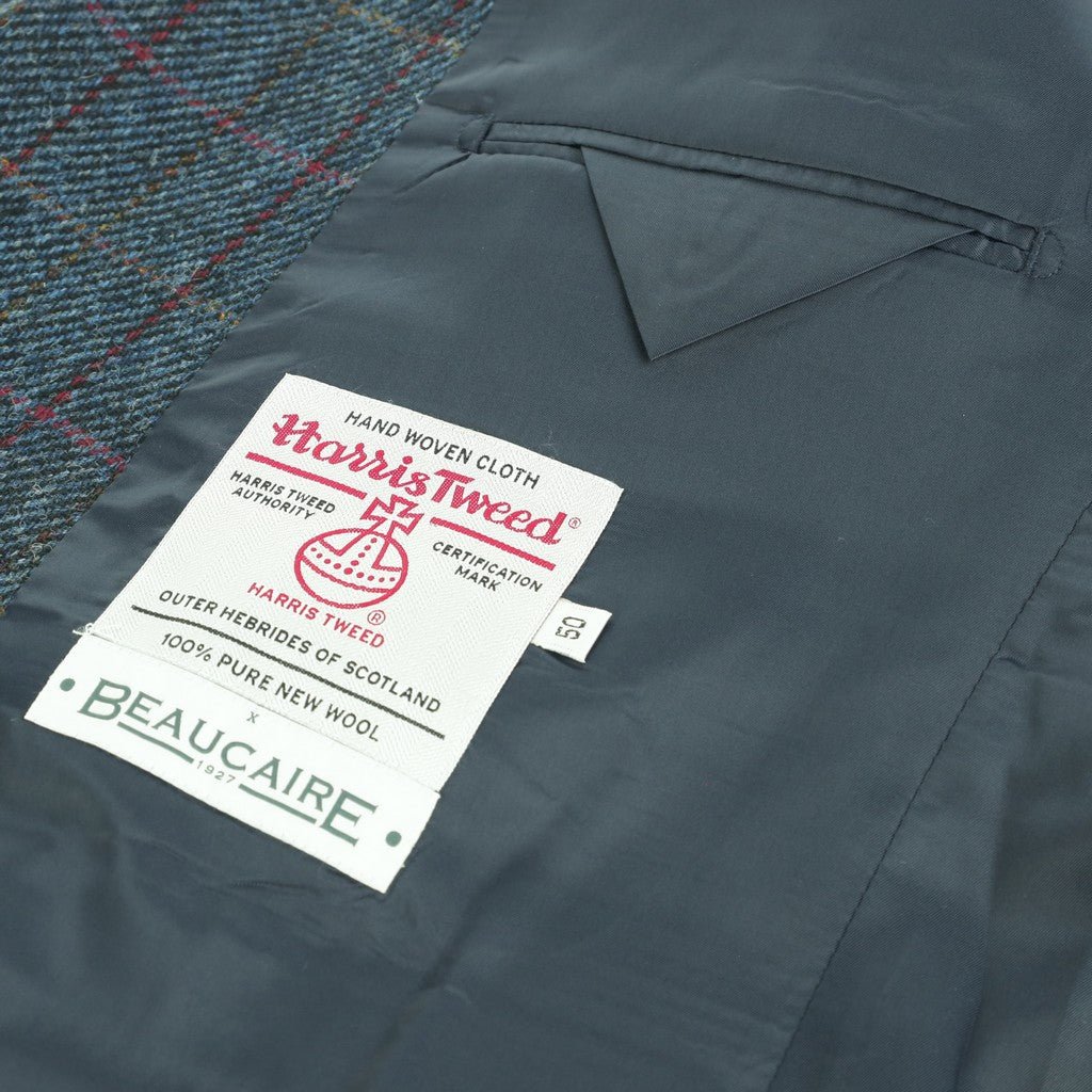 HENRY SARTORIAL X HARRIS TWEED Classic Blazer BLUE REG - Henry Bucks