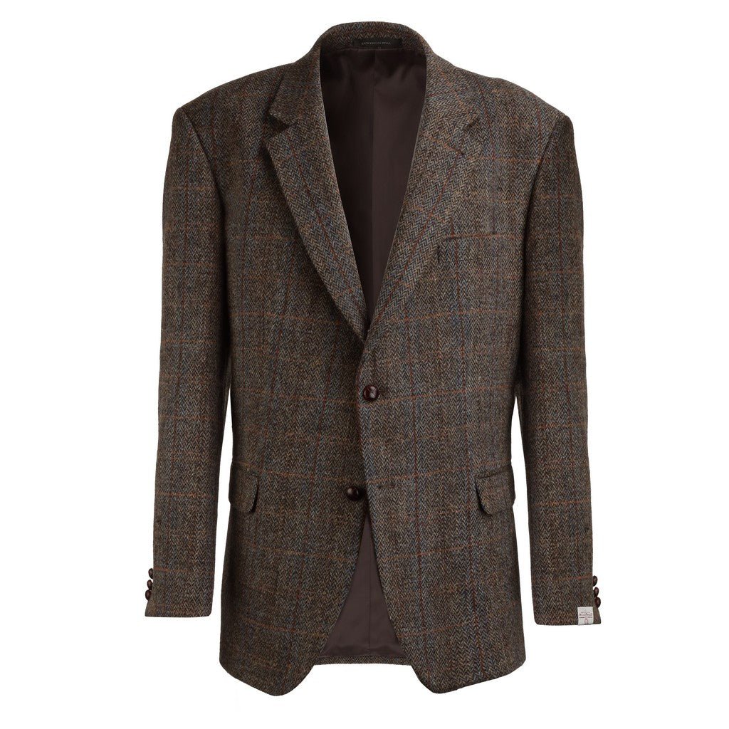 HENRY SARTORIAL X HARRIS TWEED Classic Blazer BROWN REG - Henry Bucks