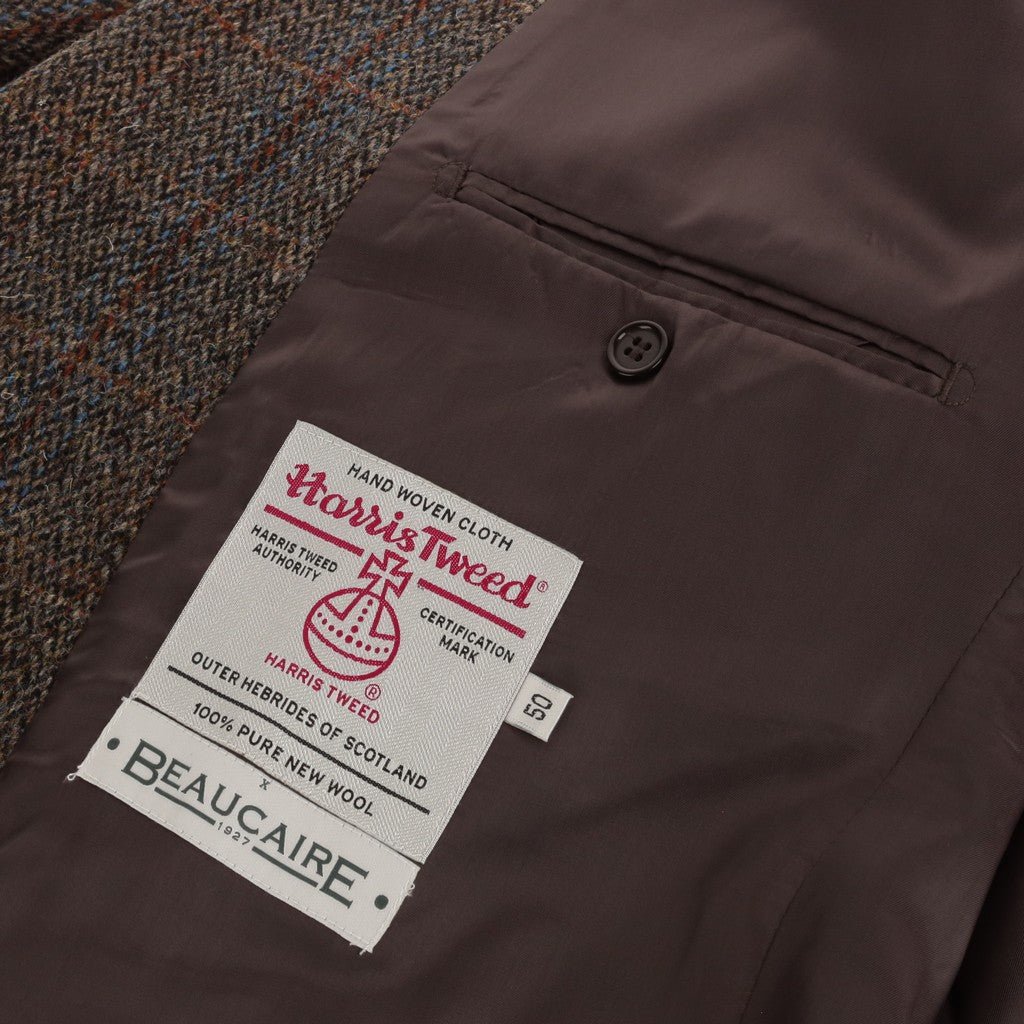 HENRY SARTORIAL X HARRIS TWEED Classic Blazer BROWN REG - Henry Bucks