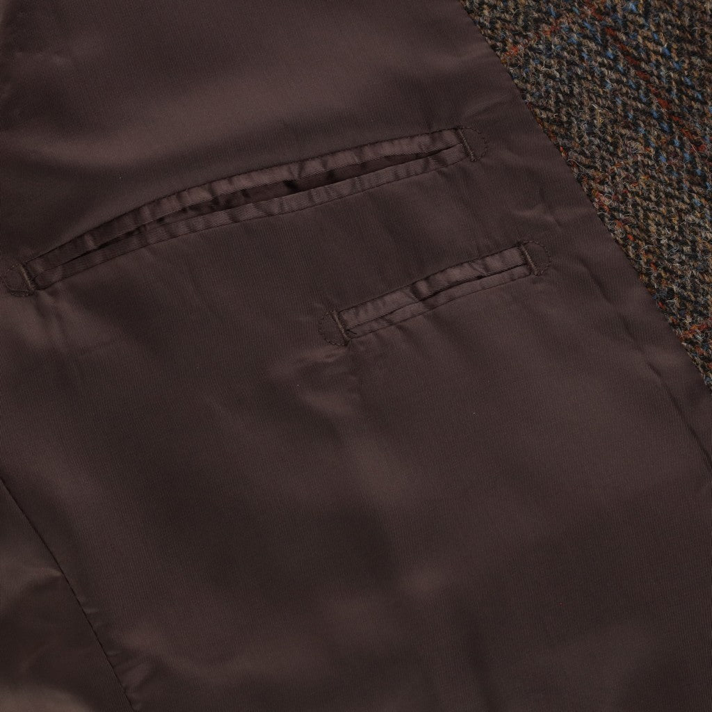 HENRY SARTORIAL X HARRIS TWEED Classic Blazer BROWN REG - Henry Bucks