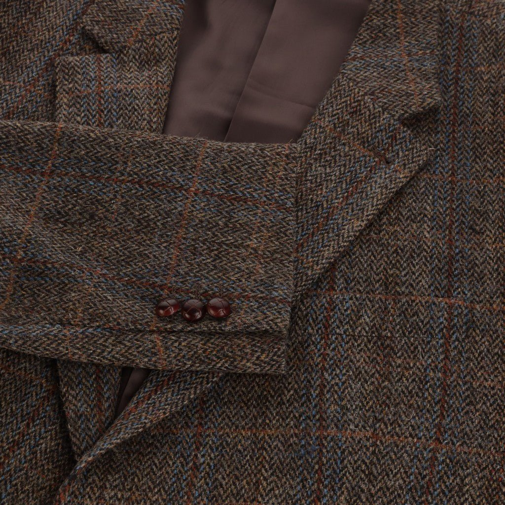 HENRY SARTORIAL X HARRIS TWEED Classic Blazer BROWN REG - Henry Bucks
