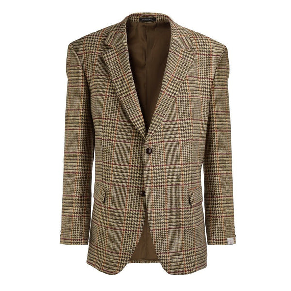 HS HARRIS TWEED CLASSIC BLAZER TAN REG - Henry Bucks