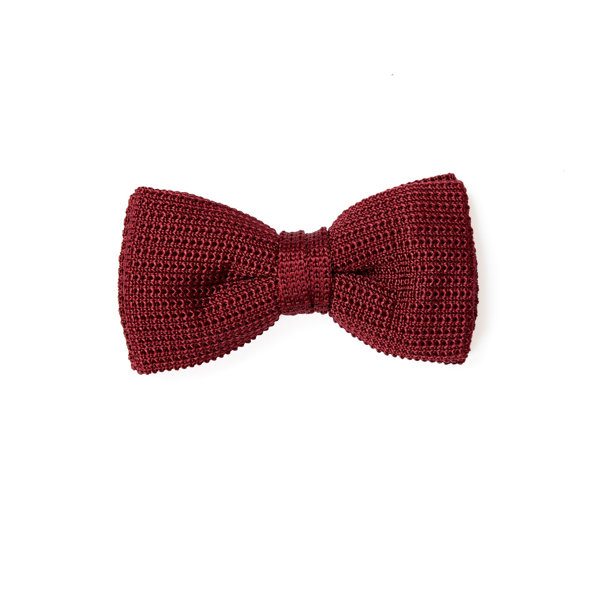 HENRY SARTORIAL x HEMLEY Knitted Bow Tie RED - Henry BucksBow Ties13AW230085 - RED