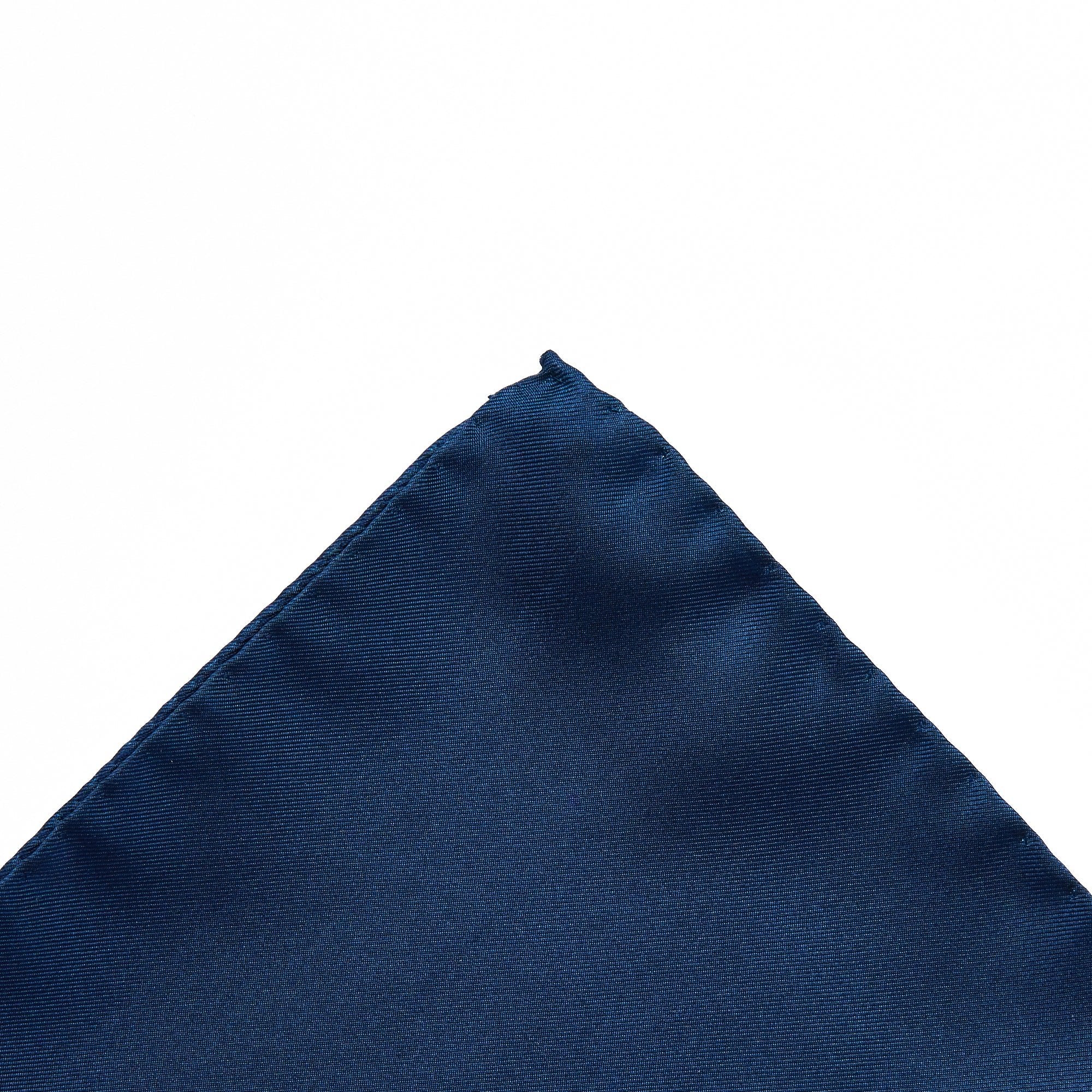 HENRY SARTORIAL x HEMLEY Silk Pocket Square NAVY - Henry BucksPocket Squares52AW230088 - NAVY