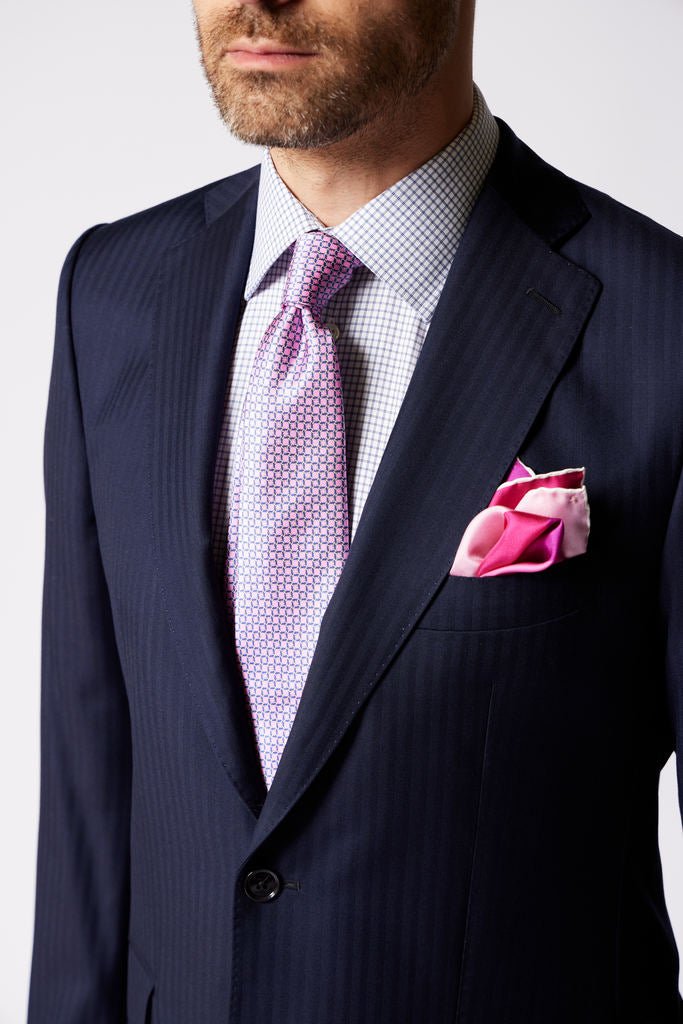 HENRY SARTORIAL x HEMLEY Silk Pocket Square PINK - Henry Bucks