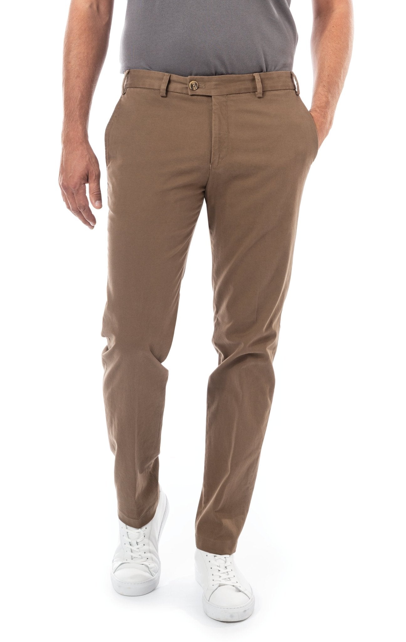 HENRY SARTORIAL X HILTL Chino with Slant Pocket SAND - Henry BucksChinos38AW230098 - SAND - 48