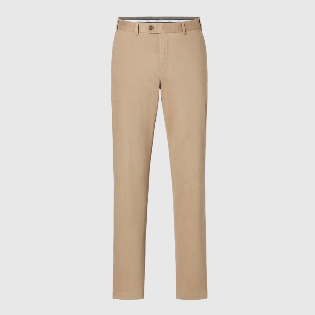 HENRY SARTORIAL X HILTL Cotton Stretch Chino BEIGE - Henry Bucks