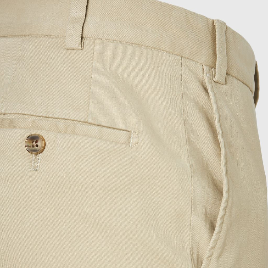 HENRY SARTORIAL X HILTL Cotton Stretch Chino SAND - Henry Bucks