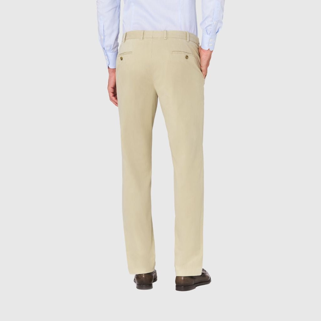 HENRY SARTORIAL X HILTL Cotton Stretch Chino SAND - Henry Bucks
