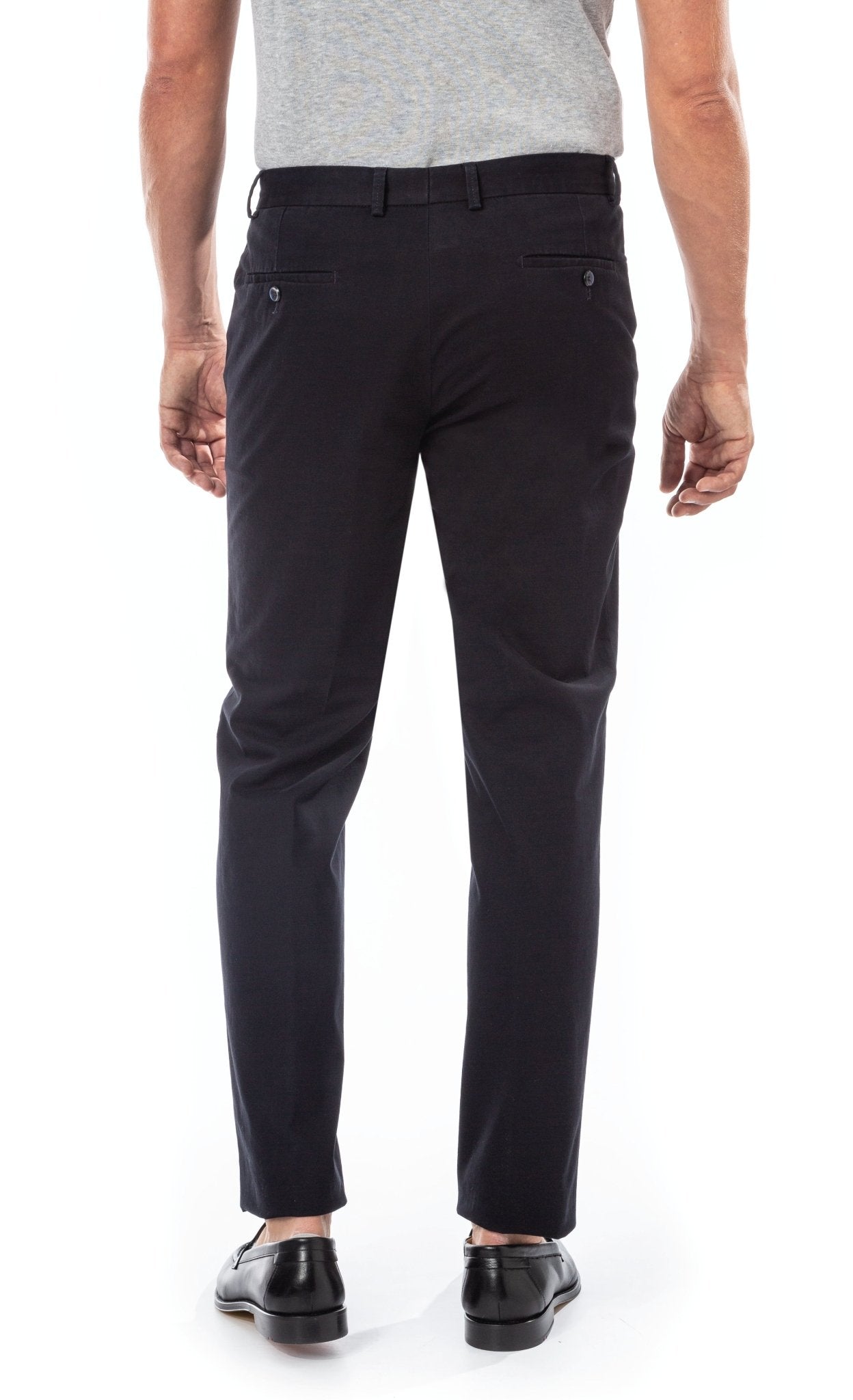 HENRY SARTORIAL X HILTL Modern 5 Pocket Chino NAVY - Henry BucksChinos38AW230097 - NAVY - 48