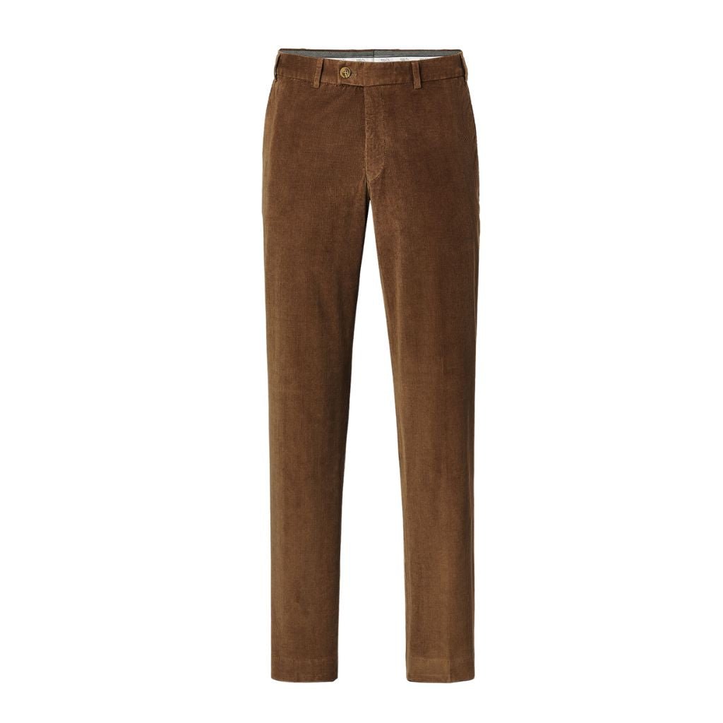 HENRY SARTORIAL X HILTL Parma SUPIMA® Corduroy Trouser BROWN - Henry Bucks