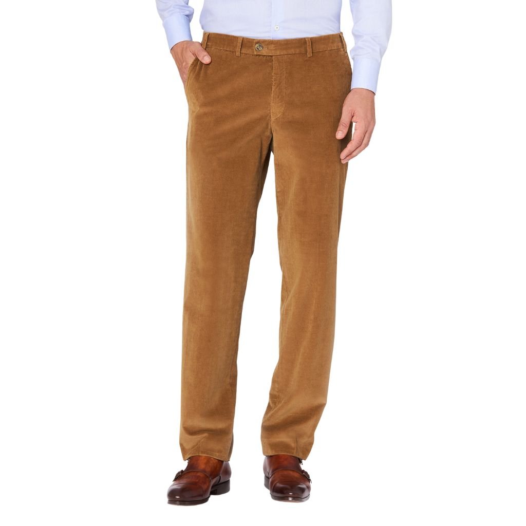 HENRY SARTORIAL X HILTL Parma SUPIMA® Corduroy Trouser CAMEL - Henry Bucks