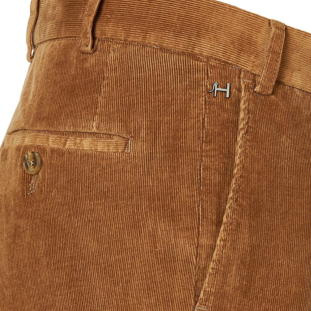 HENRY SARTORIAL X HILTL Parma SUPIMA® Corduroy Trouser CAMEL - Henry Bucks
