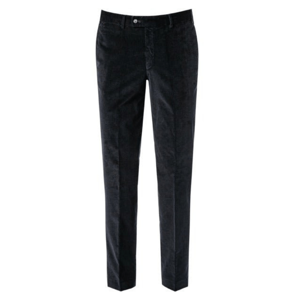HENRY SARTORIAL X HILTL Parma SUPIMA® Corduroy Trouser DARK NAVY - Henry Bucks