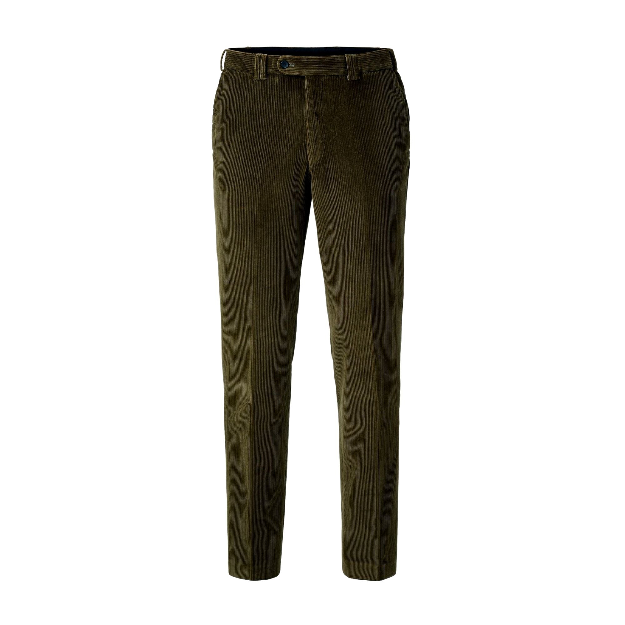 HENRY SARTORIAL X HILTL Parma SUPIMA® Corduroy Trouser OLIVE - Henry BucksTrouser - Formal38AW217481 - OLIVE - 48