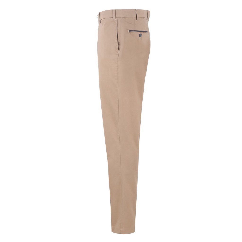 HENRY SARTORIAL X HILTL Peaker S Flat Front Business Chino TAUPE - Henry Bucks