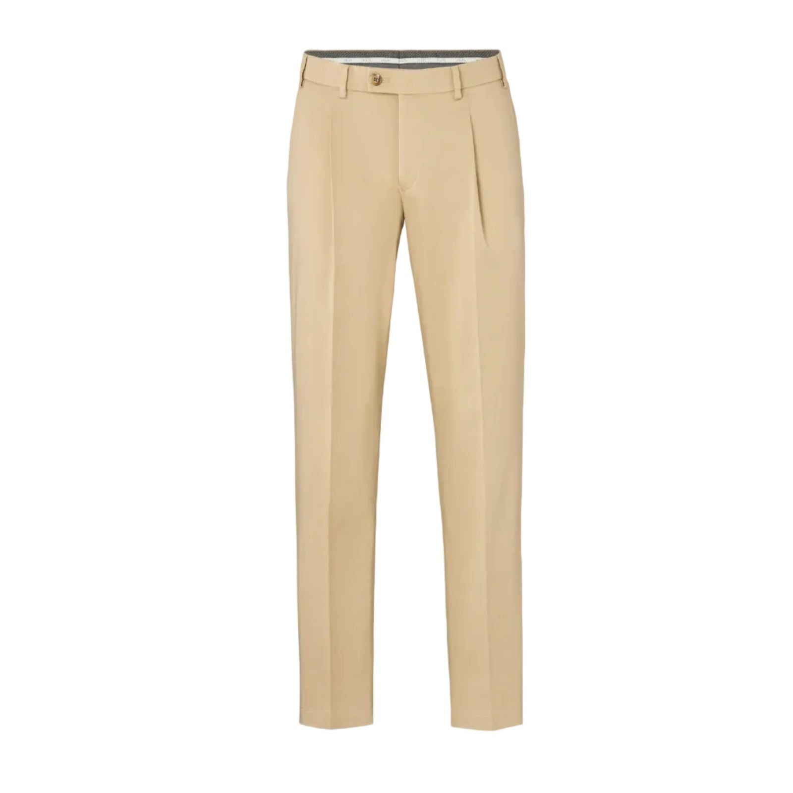 HENRY SARTORIAL X HILTL Primo Pleated Business Chino BEIGE - Henry Bucks