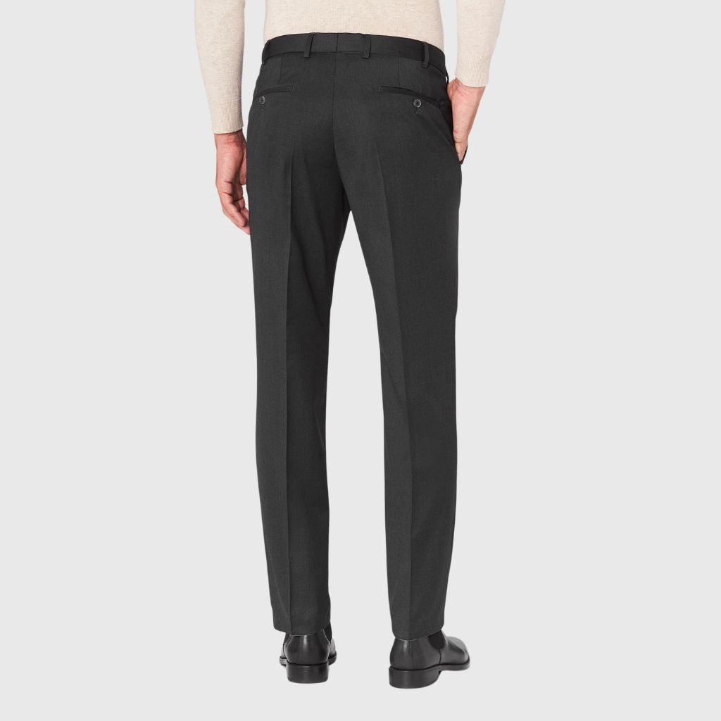 HENRY SARTORIAL X HILTL Wool Piecenza Trousers CHARCOAL - Henry Bucks