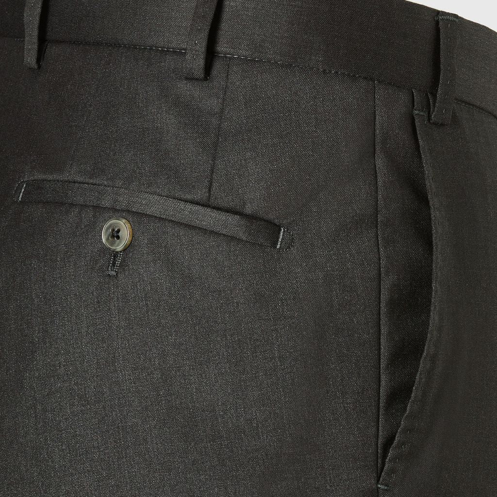 HENRY SARTORIAL X HILTL Wool Piecenza Trousers CHARCOAL - Henry Bucks