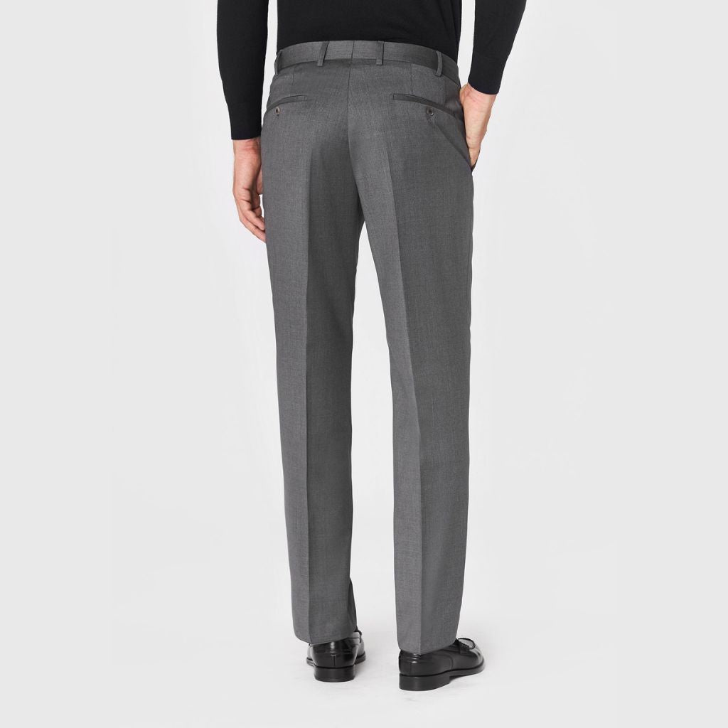 HENRY SARTORIAL X HILTL Wool Piecenza Trousers GREY - Henry Bucks