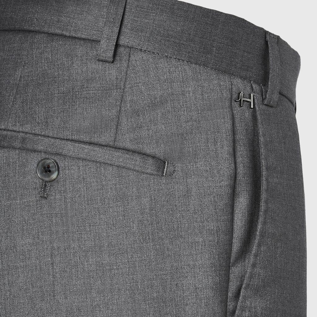 HENRY SARTORIAL X HILTL Wool Piecenza Trousers GREY - Henry Bucks