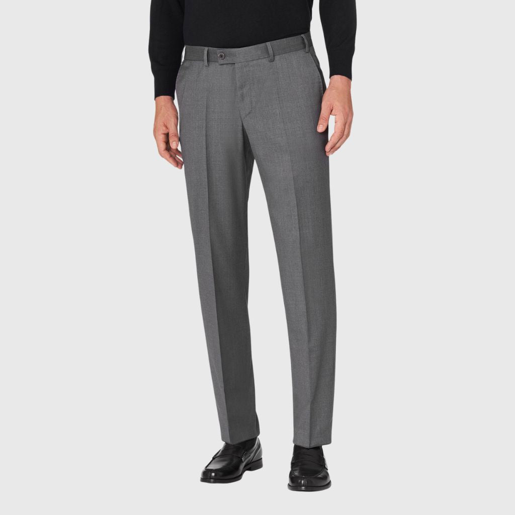 HENRY SARTORIAL X HILTL Wool Piecenza Trousers GREY - Henry Bucks