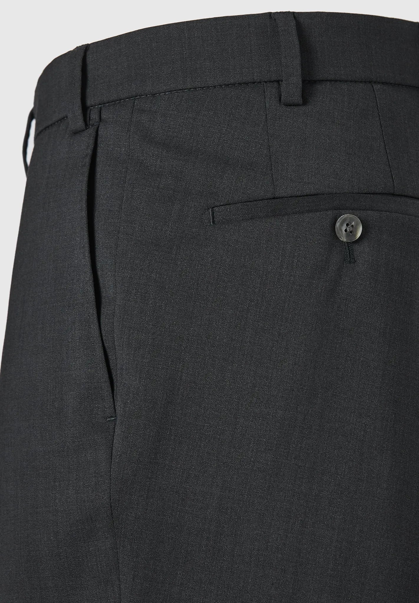 HENRY SARTORIAL X HILTL Wool Trouser CHARCOAL - Henry Bucks