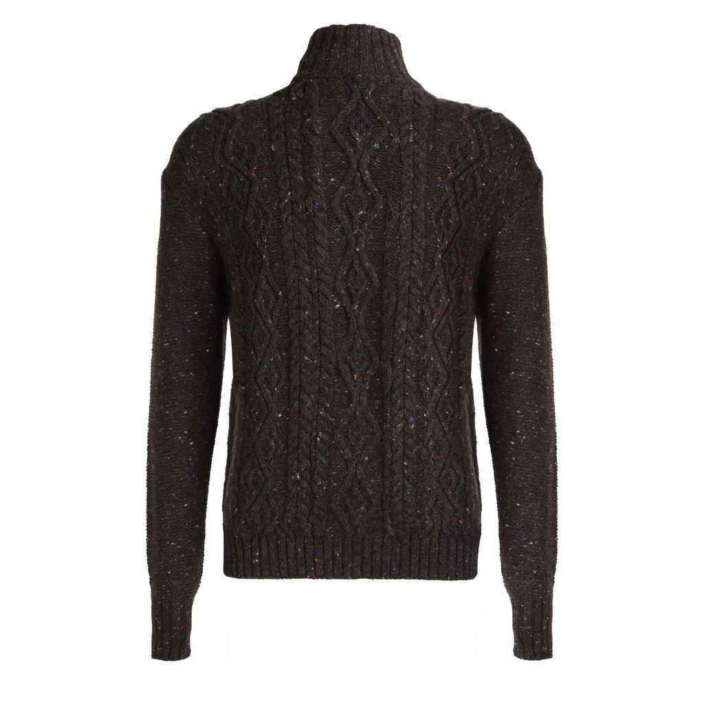 HENRY SARTORIAL X INIS MEAIN Aran Zipper NIGHT - Henry Bucks