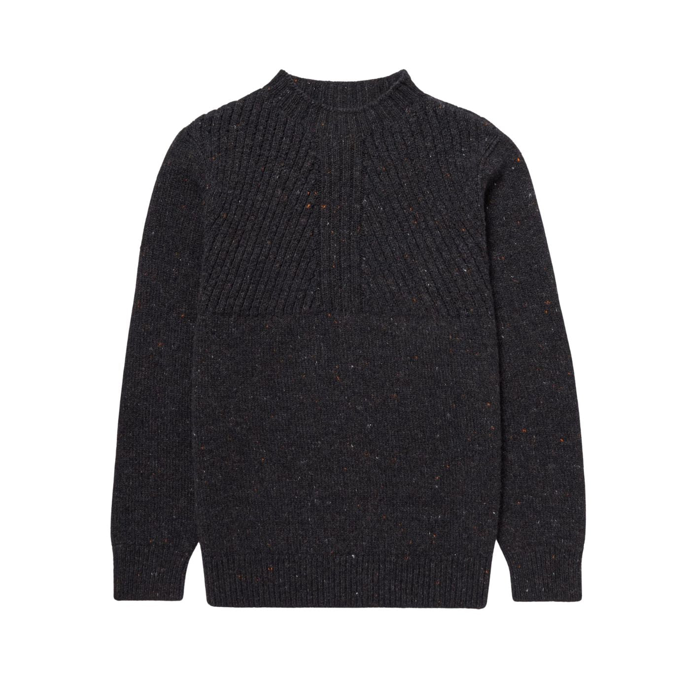 HENRY SARTORIAL X INIS MEAIN Crew Neck Jumper CHARCOAL - Henry Bucks
