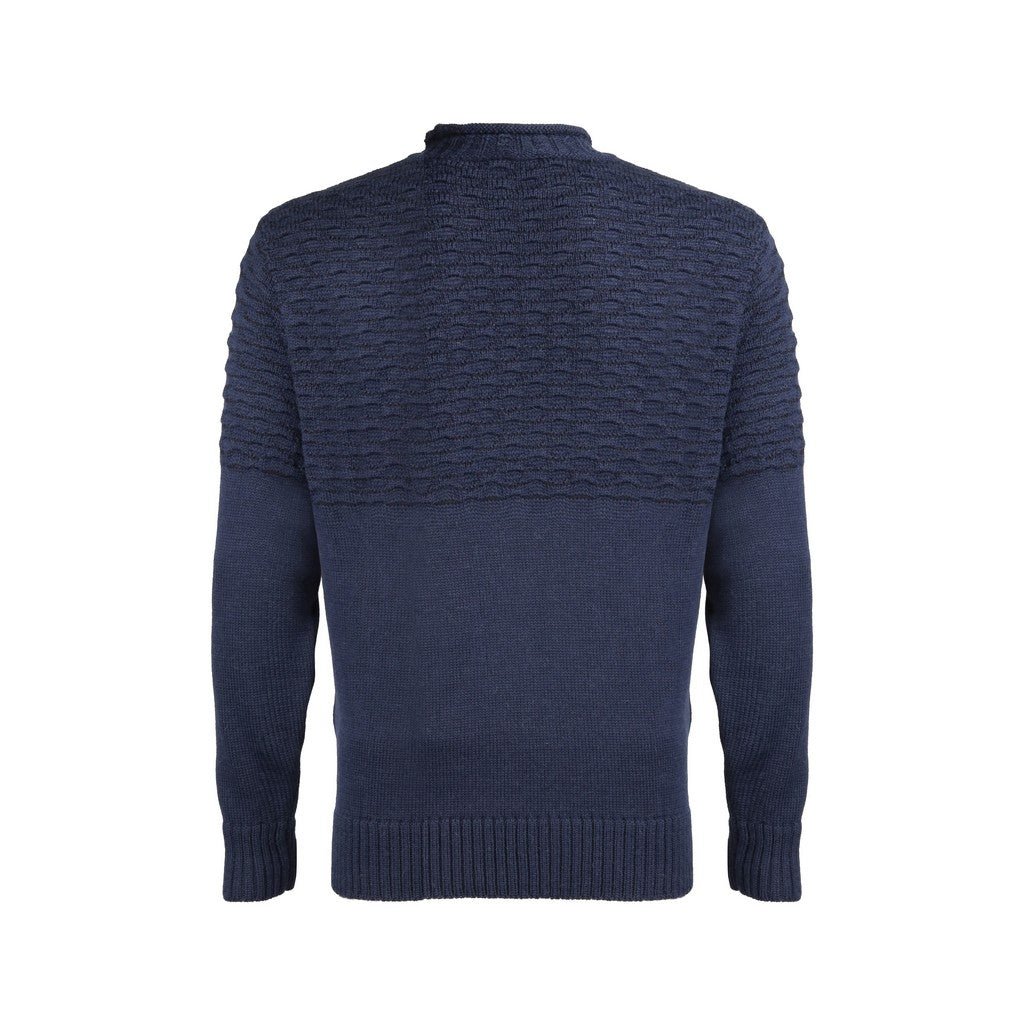 HENRY SARTORIAL X INIS MEAIN Seafoam Jumper NAVY/BLACK - Henry Bucks