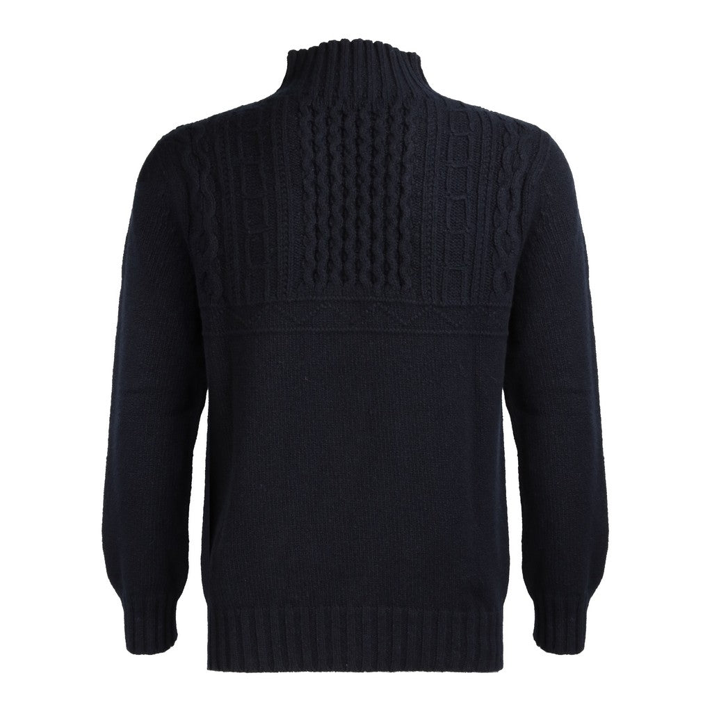 HENRY SARTORIAL X INIS MEAIN Turtle Neck Jumper NAVY - Henry Bucks