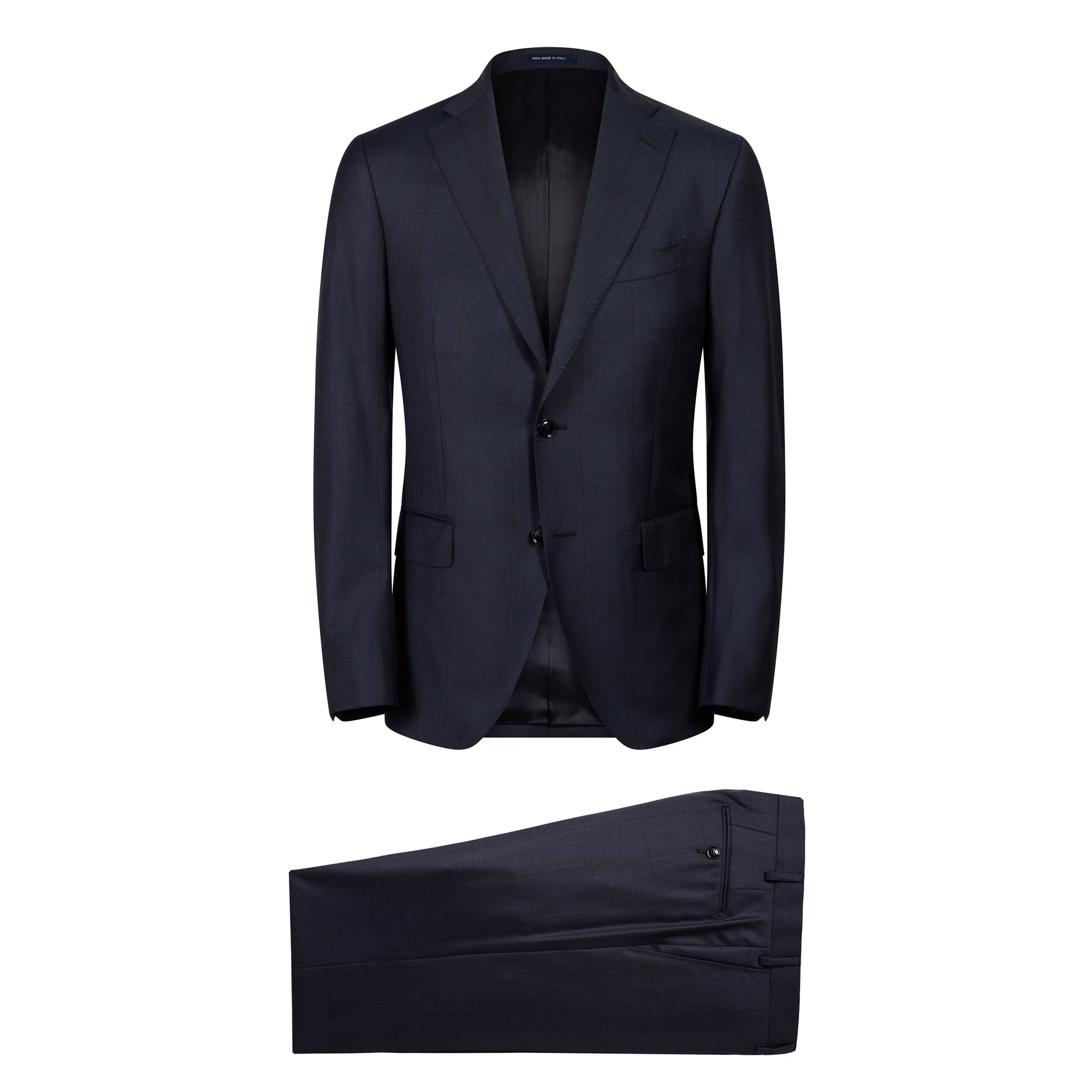 HENRY SARTORIAL X LATORRE Check Suit NAVY BLUE - Henry BucksSuits23AW240211 - NVBL - 48