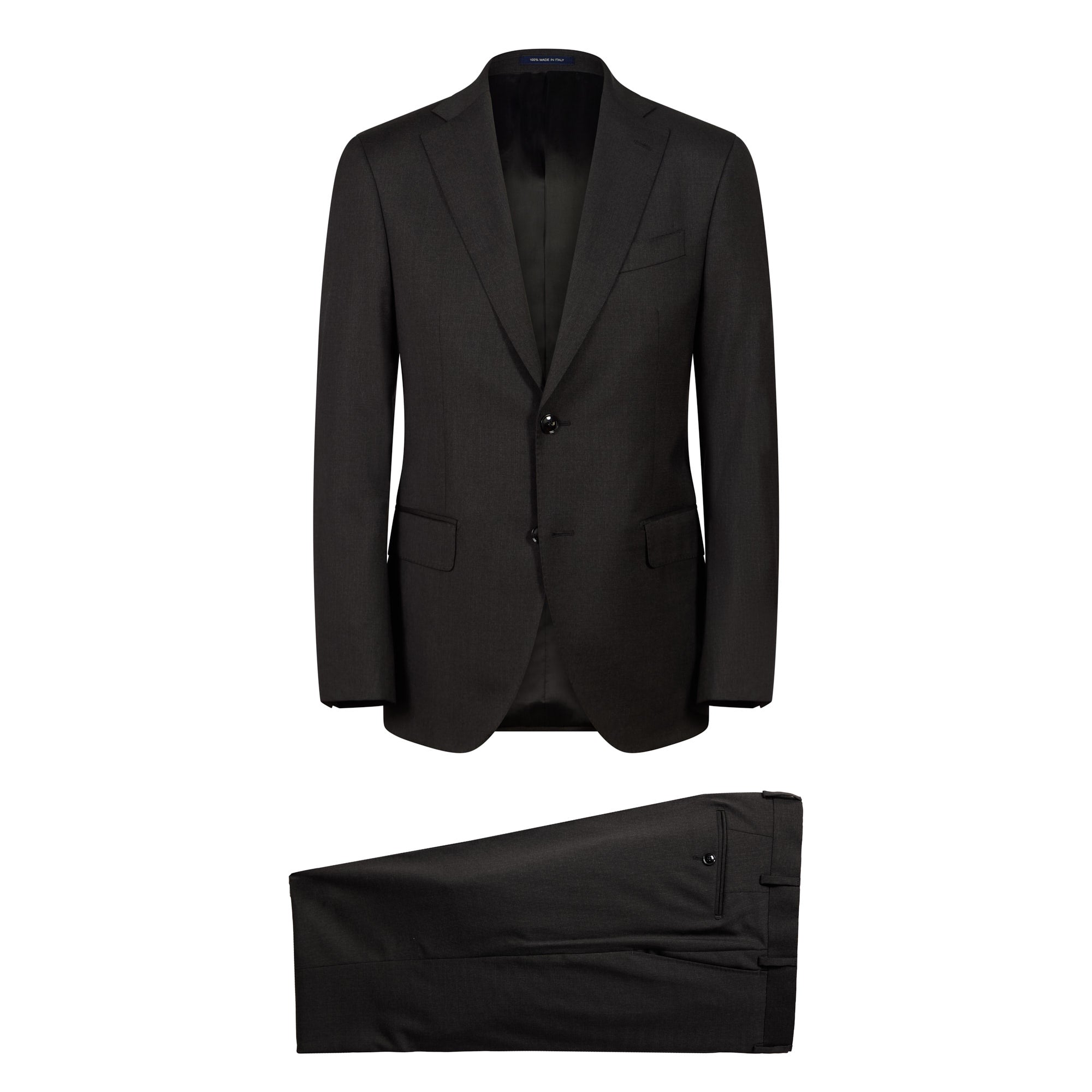 HENRY SARTORIAL X LATORRE Modello Suit CHARCOAL/CREAM - Henry BucksSuits23AW240210 - CHARCRM - 48