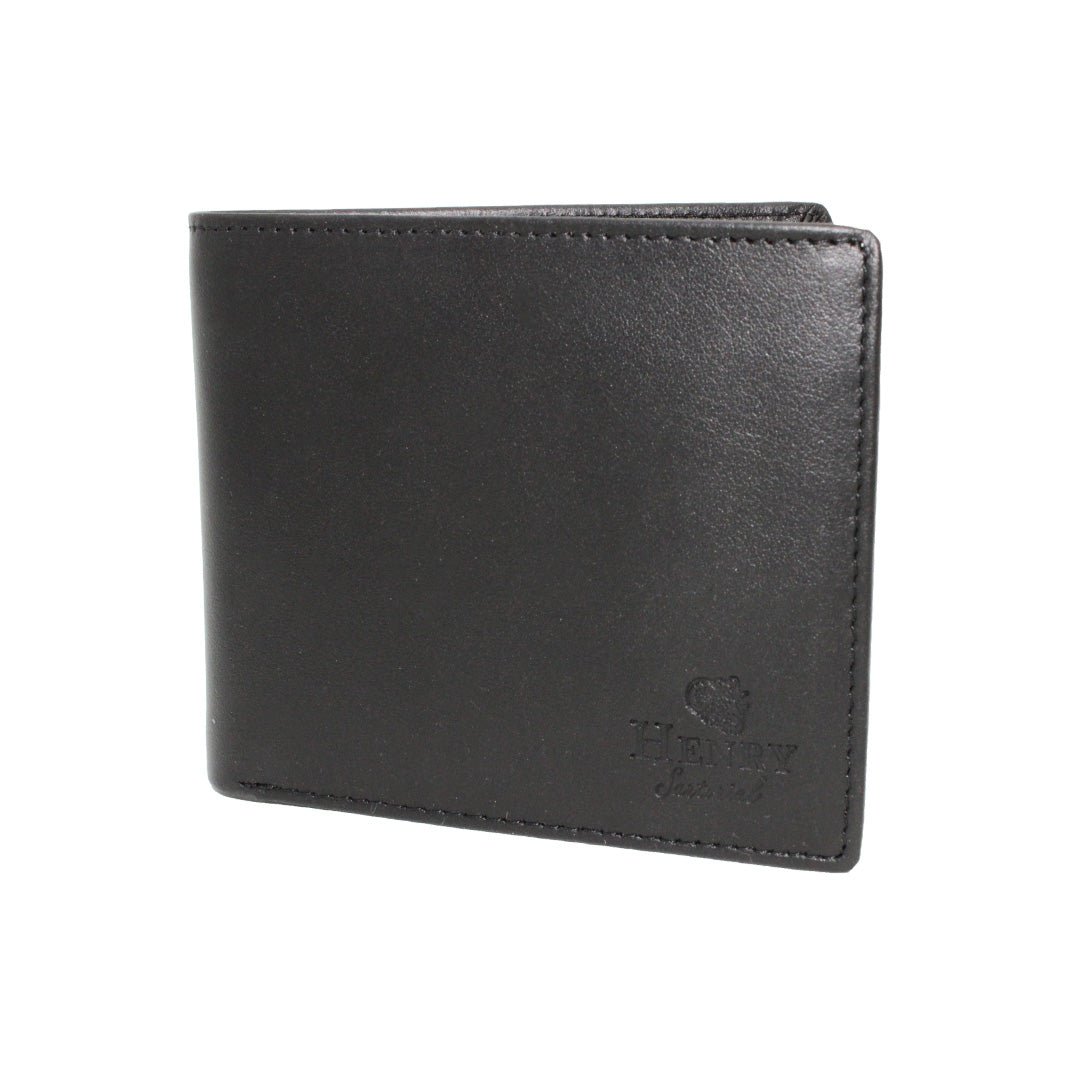 HENRY SARTORIAL X LEYVA Bi - Fold Wallet BLACK - Henry BucksWallets69SS230006 - BLCK