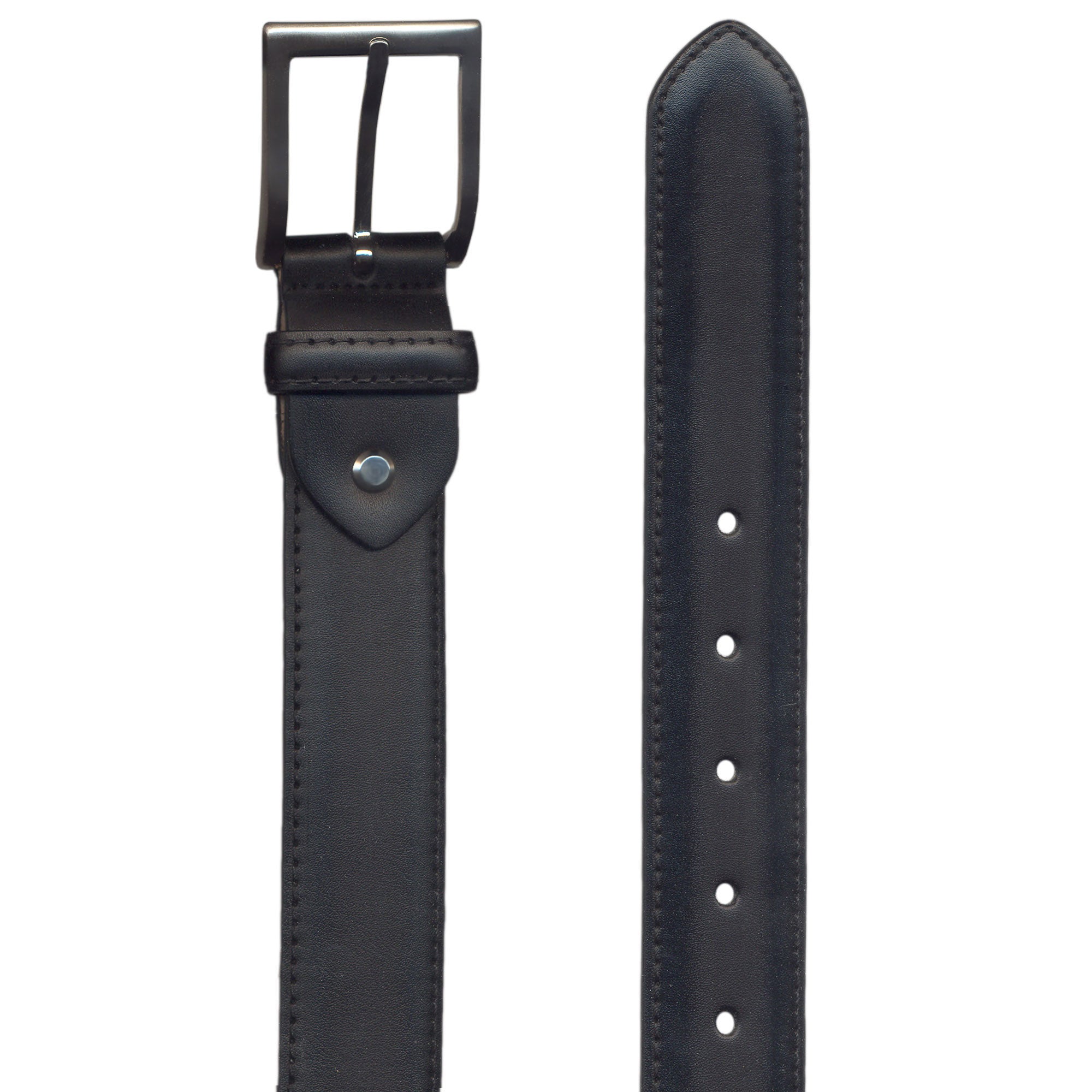 HENRY SARTORIAL x LEYVA Calf Leather Belt BLACK - Henry BucksBelts35BSR0002 - BLCK - 34