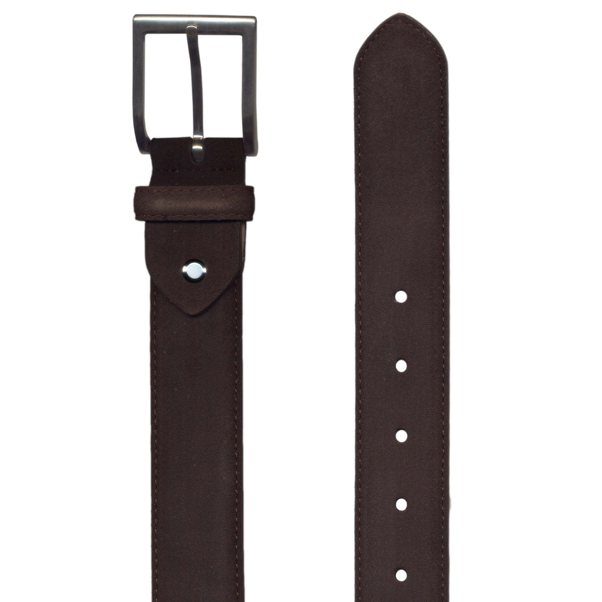 HENRY SARTORIAL x LEYVA Suede Leather Belt BROWN - Henry BucksBelts35AW230005 - BROWN - 34