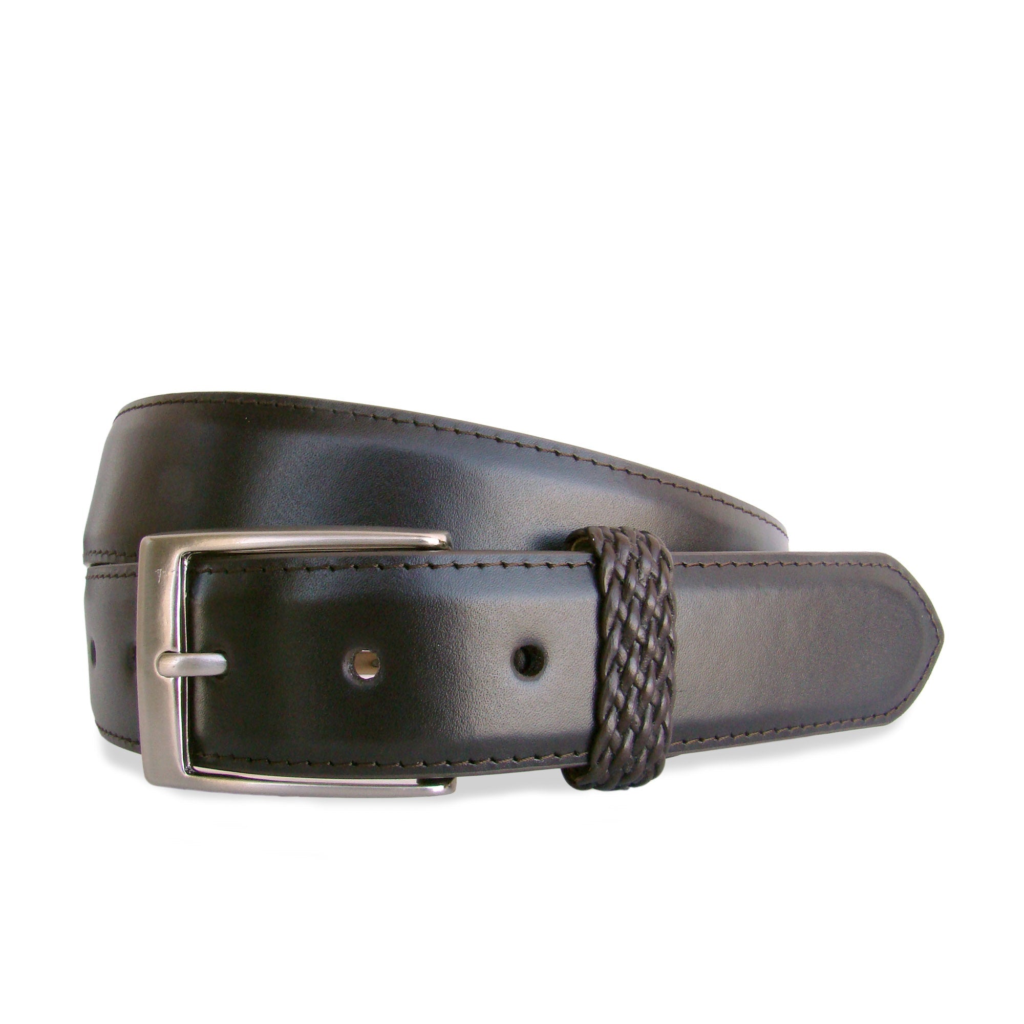 HENRY SARTORIAL x LEYVA Textured Edge Belt BROWN - Henry BucksBelts35AW230007 - BROWN - 34