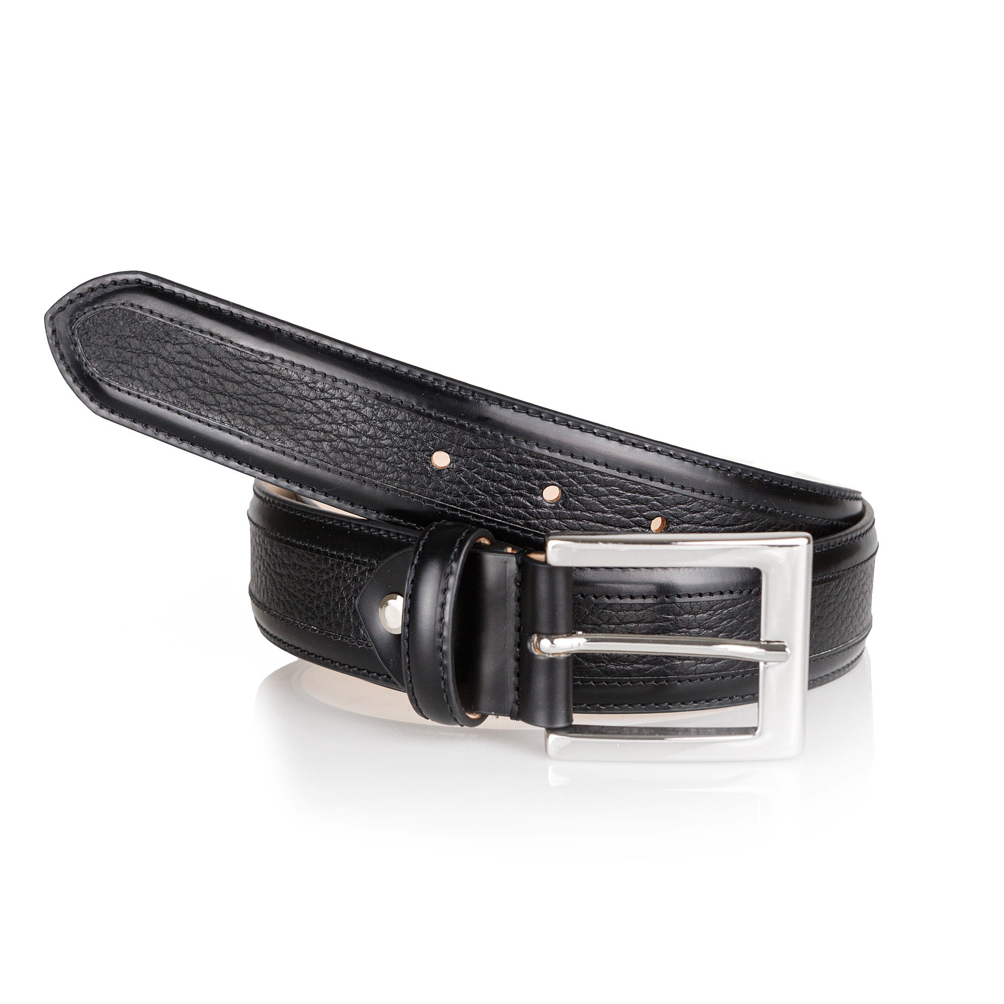 HENRY SARTORIAL x MARSDEN Two - Tone Belt BLACK - Henry BucksBelts80AW230006 - BLCK - 34