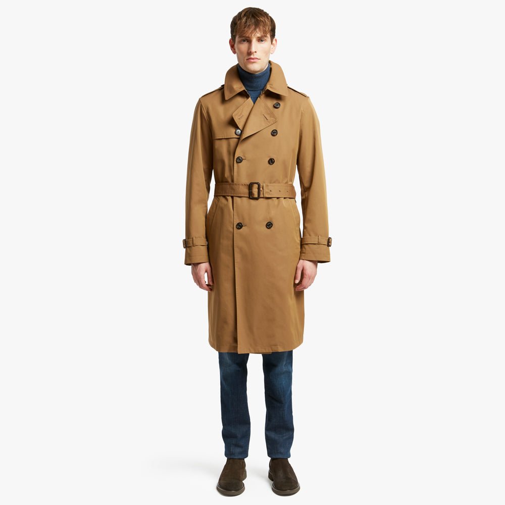 HENRY SARTORIAL X SEALUP Fiori Trench Coat CAMEL REG - Henry BucksOvercoats24AW230017 - CAMEL - R - 48