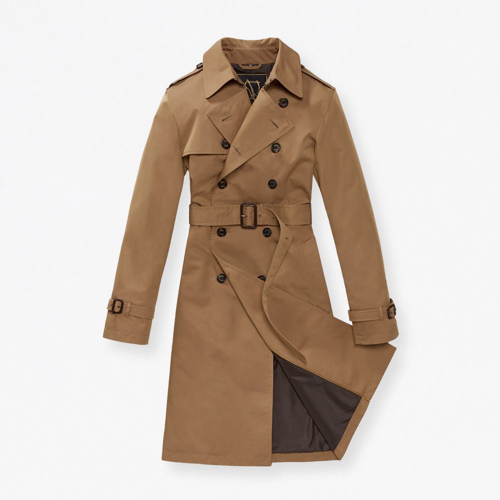 HENRY SARTORIAL X SEALUP Fiori Trench Coat CAMEL REG - Henry BucksOvercoats24AW230017 - CAMEL - R - 48