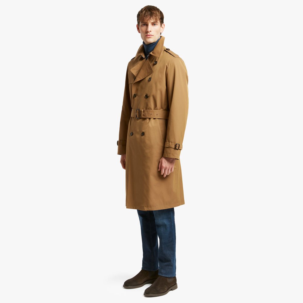 HENRY SARTORIAL X SEALUP Fiori Trench Coat CAMEL REG - Henry BucksOvercoats24AW230017 - CAMEL - R - 48