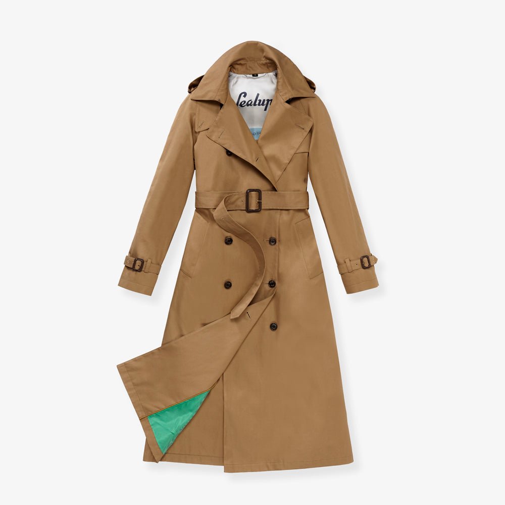 HENRY SARTORIAL X SEALUP Long Trench Coat CAMEL REG - Henry BucksOvercoats40AW230025 - CAMEL - R - 36