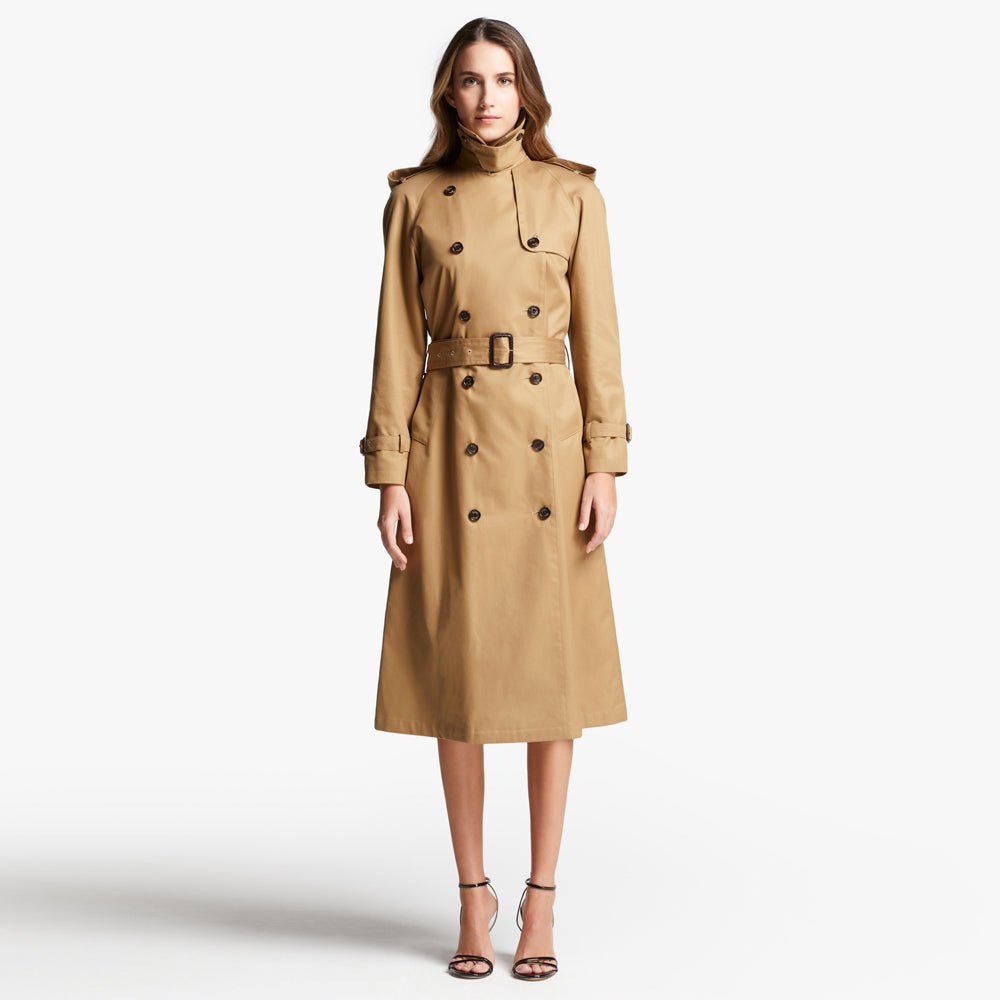 HENRY SARTORIAL X SEALUP Long Trench Coat CAMEL REG - Henry BucksOvercoats40AW230025 - CAMEL - R - 36