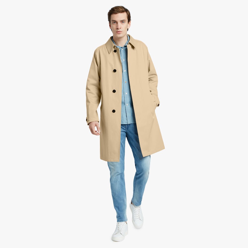 HENRY SARTORIAL X SEALUP Raglan Raincoat BEIGE REG - Henry BucksOvercoats24AW230016 - BEIG - R - 48