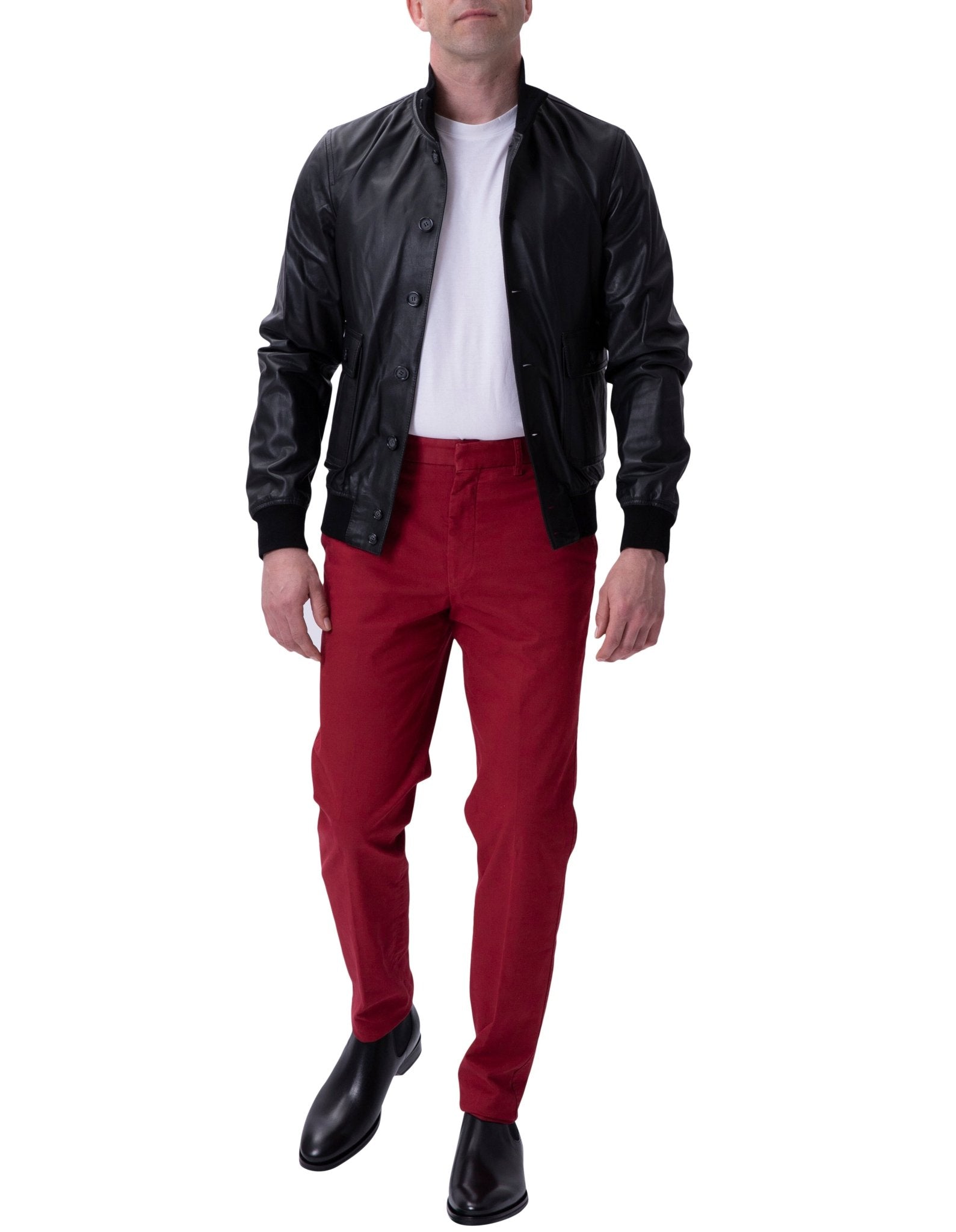 Henry Sartorial x Valstar Iconic Leather Jacket Black - Henry BucksCasual Jackets38AW201143 - BLCK - 48