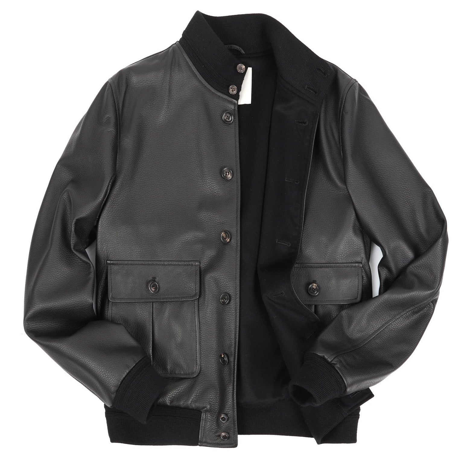 Henry Sartorial x Valstar Iconic Leather Jacket Black - Henry BucksCasual Jackets38AW201143 - BLCK - 48