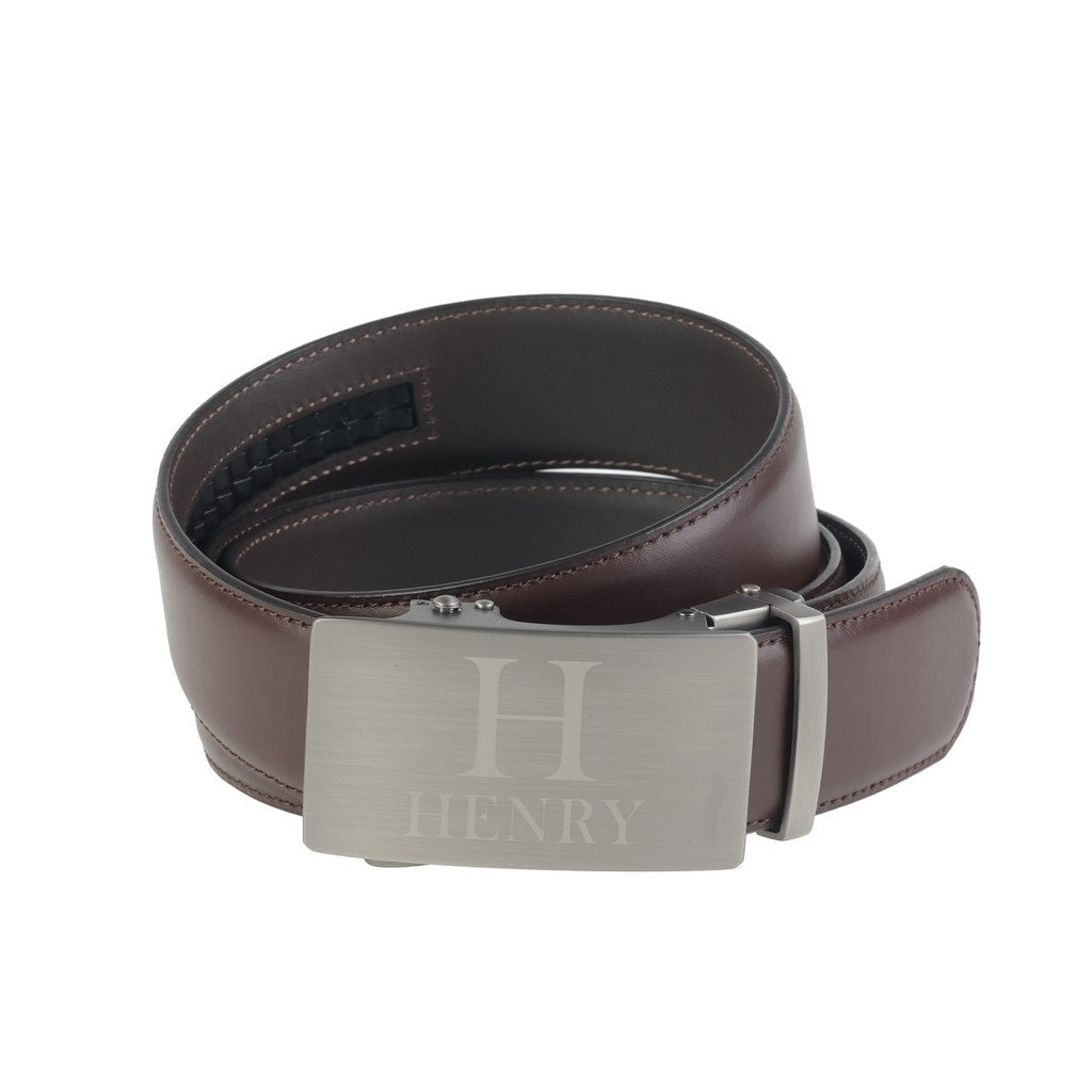 HENRY Self Adjustable Belt Box DARK BROWN - Henry Bucks