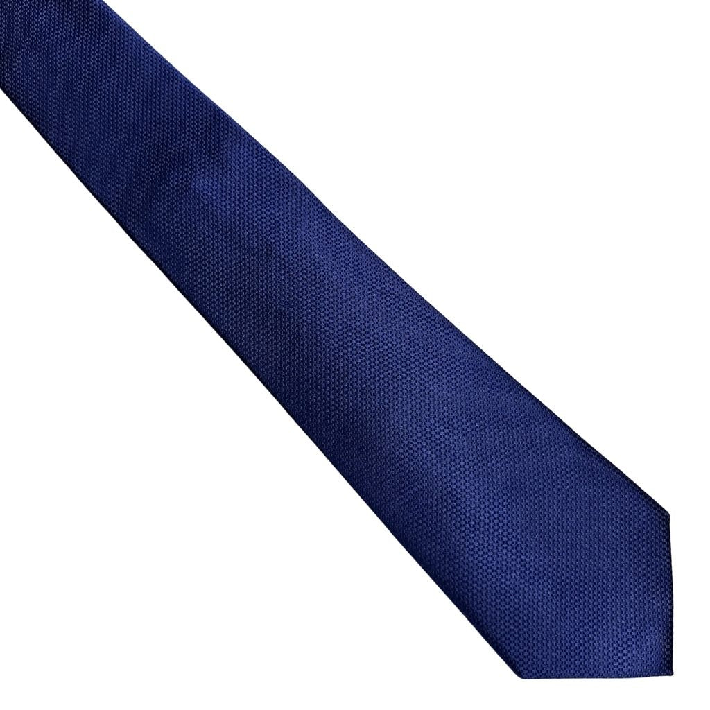 HENRY Textured 8cm Silk Tie NAVY - Henry Bucks
