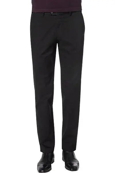 HILTL Parma Regular Fit CAS Trousers BLACK - Henry BucksChinos38AW220038 - BLCK - 50