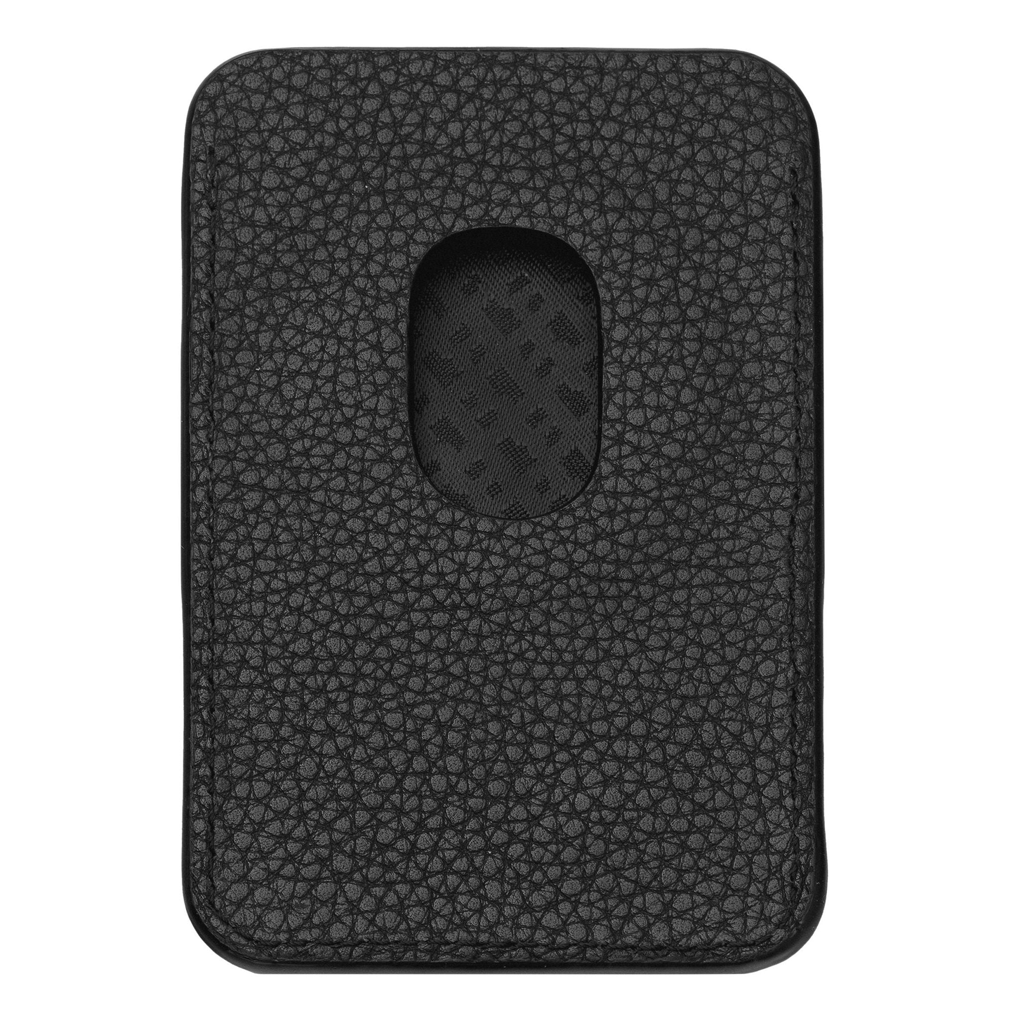 HUGO BOSS Leather Phone Card Holder CLASSIC BLACK - Henry Bucks